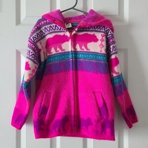 Indian Creations Alpaca Full Zip Sweater